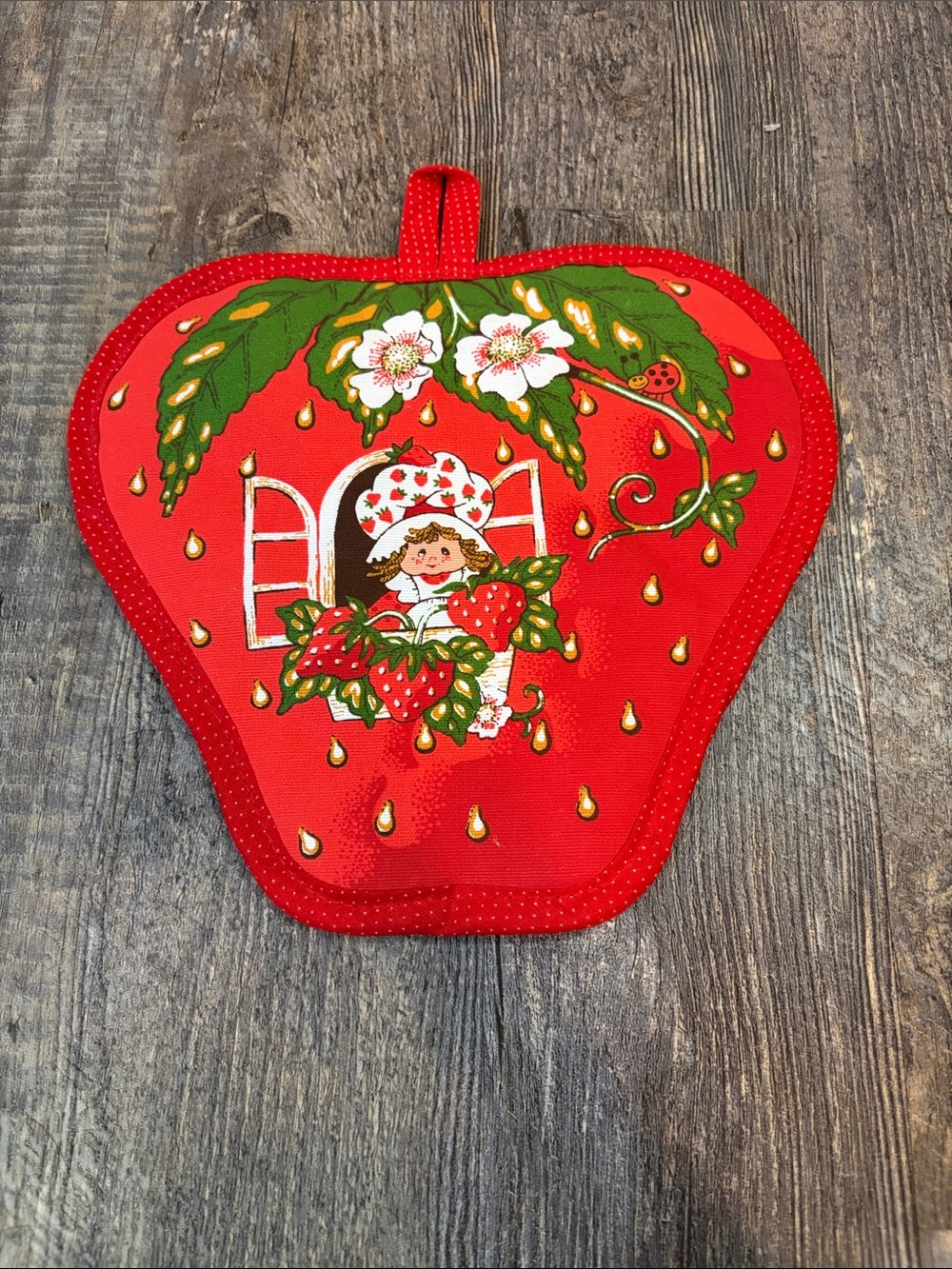 Vintage Strawberry Shortcake potholder